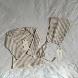 NWT QUINCY MAE 2PC RIBBED SET
